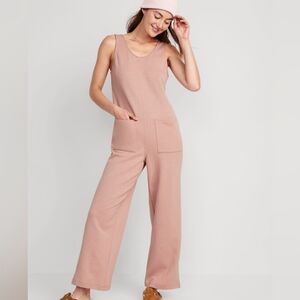 Old Navy Sleeveless Pocket Jumpsuit in Blush Pink